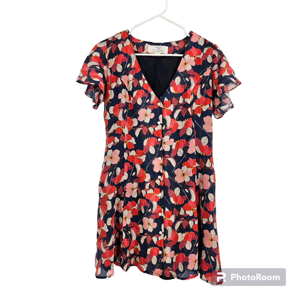 Trovata Floral Maxi Dress - Red and Pink - Picture 2 of 8